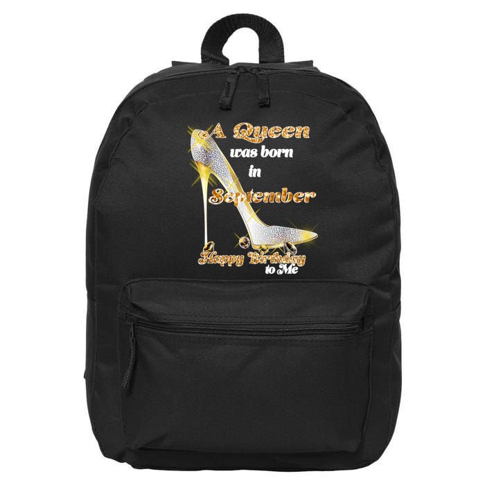 Born In September Birthday Queen 16 in Basic Backpack