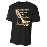 Born In September Birthday Queen Performance Sprint T-Shirt