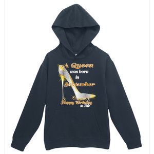 Born In September Birthday Queen Urban Pullover Hoodie