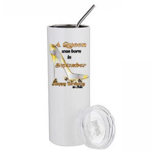 Born In September Birthday Queen Stainless Steel Tumbler