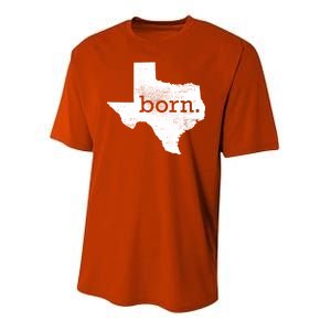 Born In Texas Home Youth Performance Sprint T-Shirt