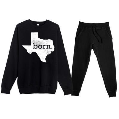 Born In Texas Home Premium Crewneck Sweatsuit Set