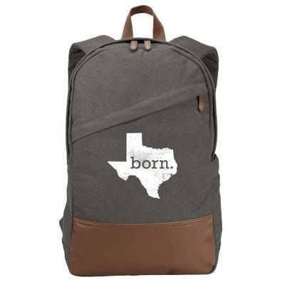 Born In Texas Home Cotton Canvas Backpack