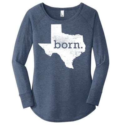 Born In Texas Home Women's Perfect Tri Tunic Long Sleeve Shirt