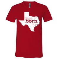 Born In Texas Home V-Neck T-Shirt