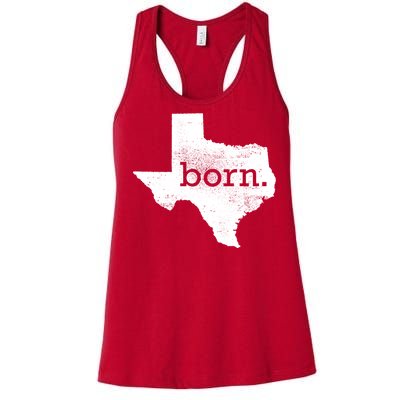 Born In Texas Home Women's Racerback Tank