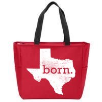 Born In Texas Home Zip Tote Bag