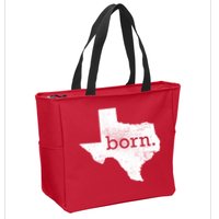 Born In Texas Home Zip Tote Bag