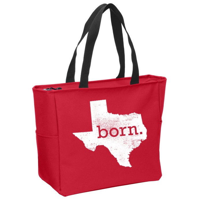 Born In Texas Home Zip Tote Bag