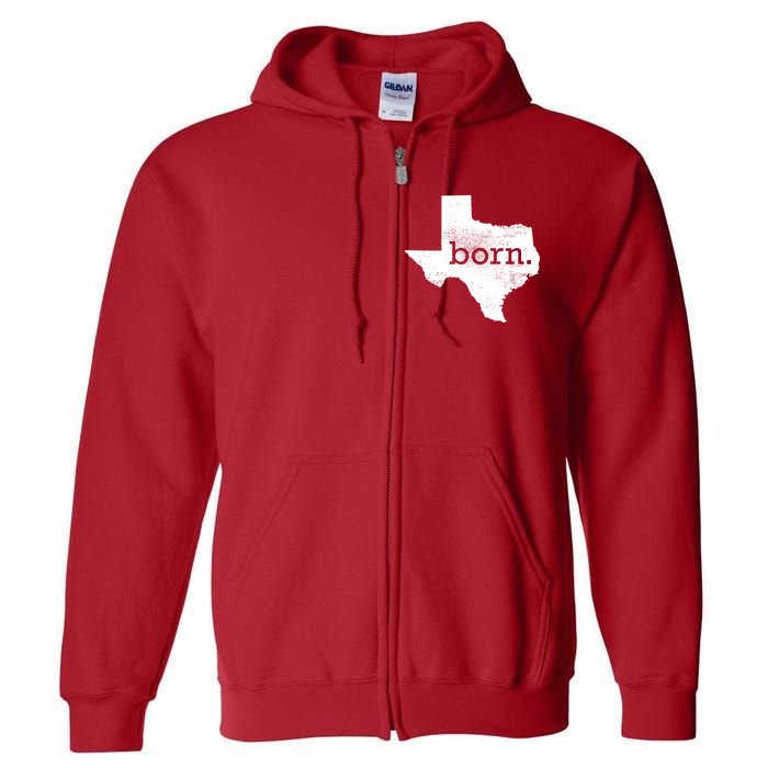 Born In Texas Home Full Zip Hoodie