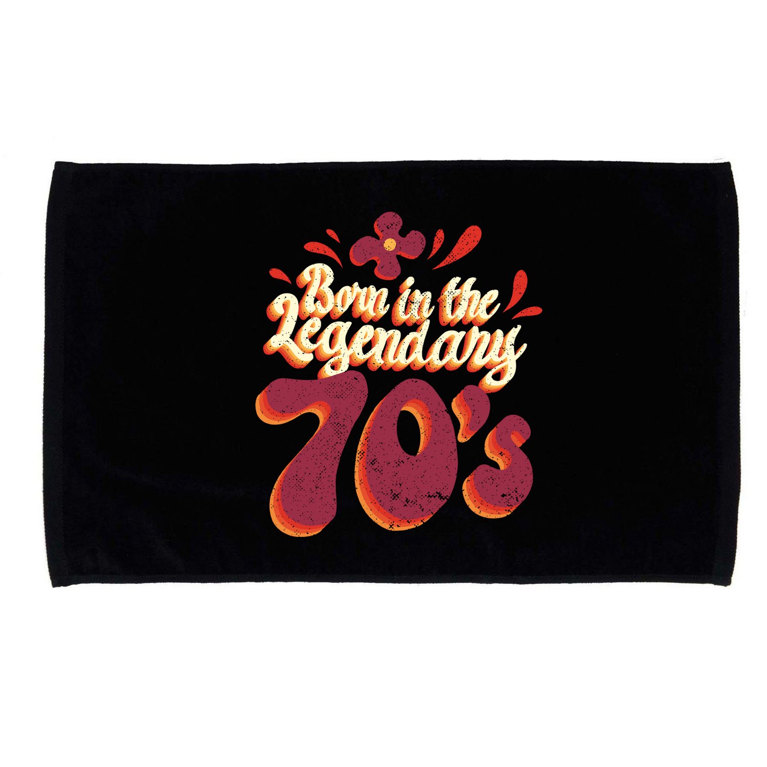 Born In The Legendary 70's Microfiber Hand Towel