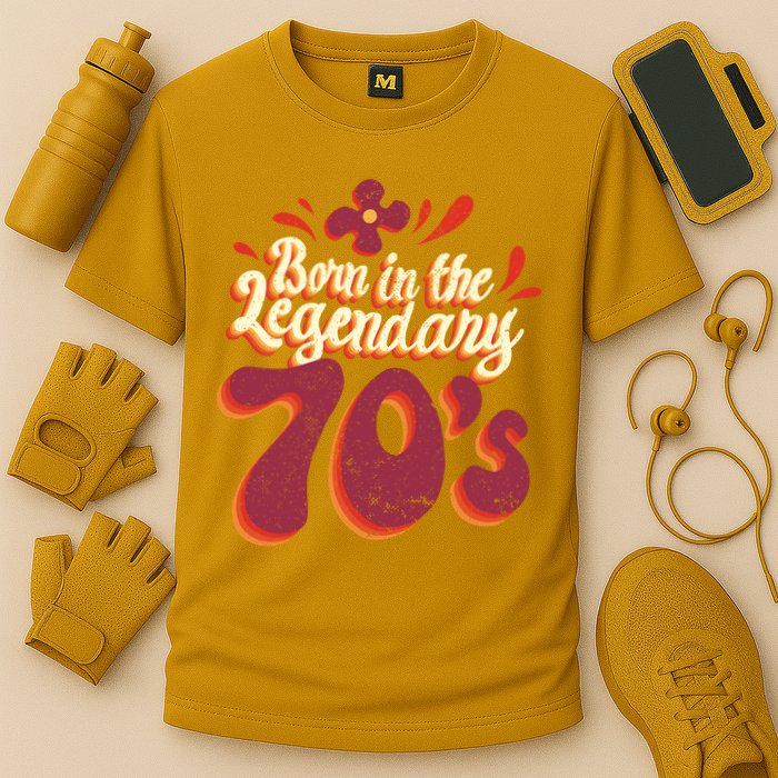 Born In The Legendary 70's Cooling Performance Crew T-Shirt