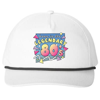 Born In The Legendary 80s Snapback Five-Panel Rope Hat