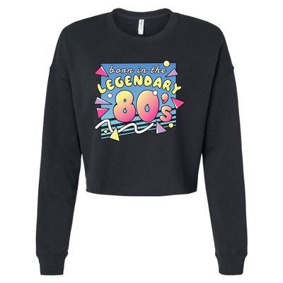 Born In The Legendary 80s Cropped Pullover Crew