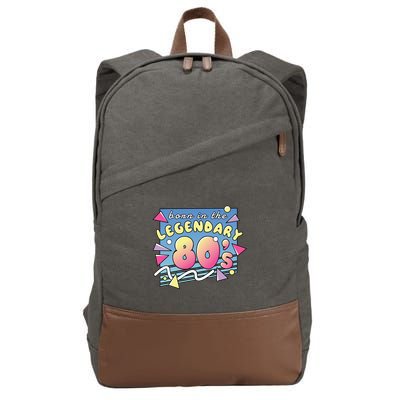 Born In The Legendary 80s Cotton Canvas Backpack