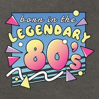 Born In The Legendary 80s Cotton Canvas Backpack