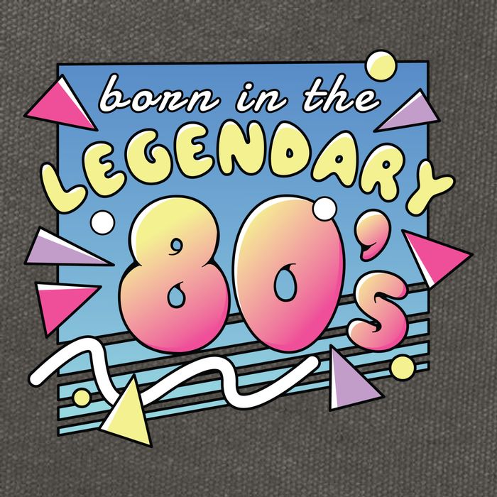 Born In The Legendary 80s Cotton Canvas Backpack
