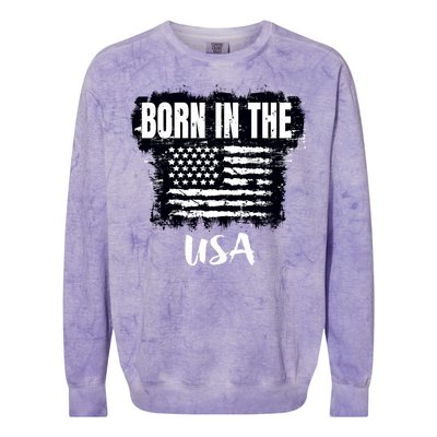 Born In The USA Colorblast Crewneck Sweatshirt