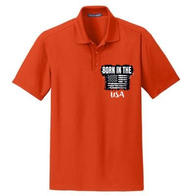 Born In The USA Dry Zone Grid Polo