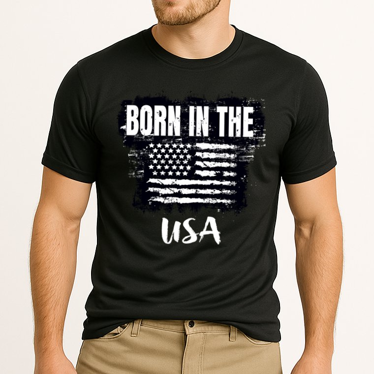 Born In The USA Cooling Performance Crew T-Shirt