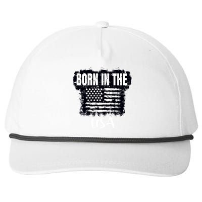 Born In The USA Snapback Five-Panel Rope Hat