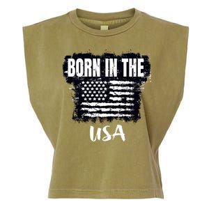 Born In The USA Garment-Dyed Women's Muscle Tee