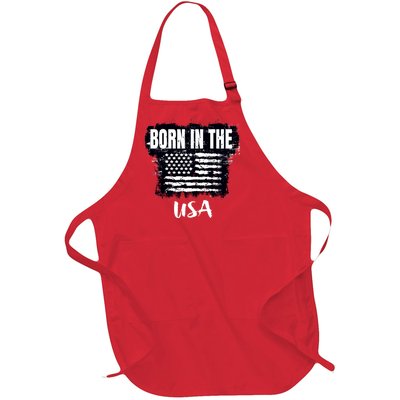 Born In The USA Full-Length Apron With Pockets