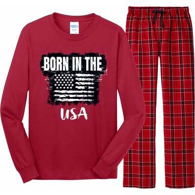 Born In The USA Long Sleeve Pajama Set