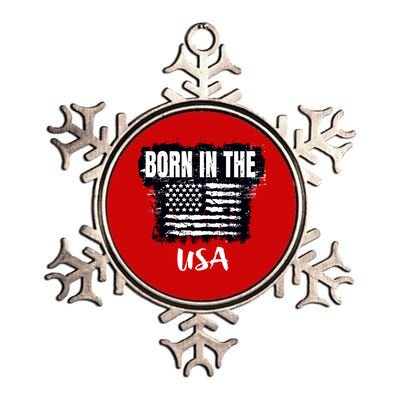 Born In The USA Metallic Star Ornament