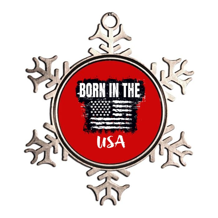 Born In The USA Metallic Star Ornament