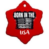 Born In The USA Ceramic Star Ornament