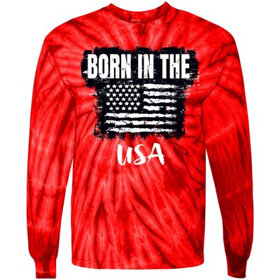 Born In The USA Tie-Dye Long Sleeve Shirt