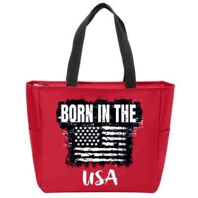 Born In The USA Zip Tote Bag