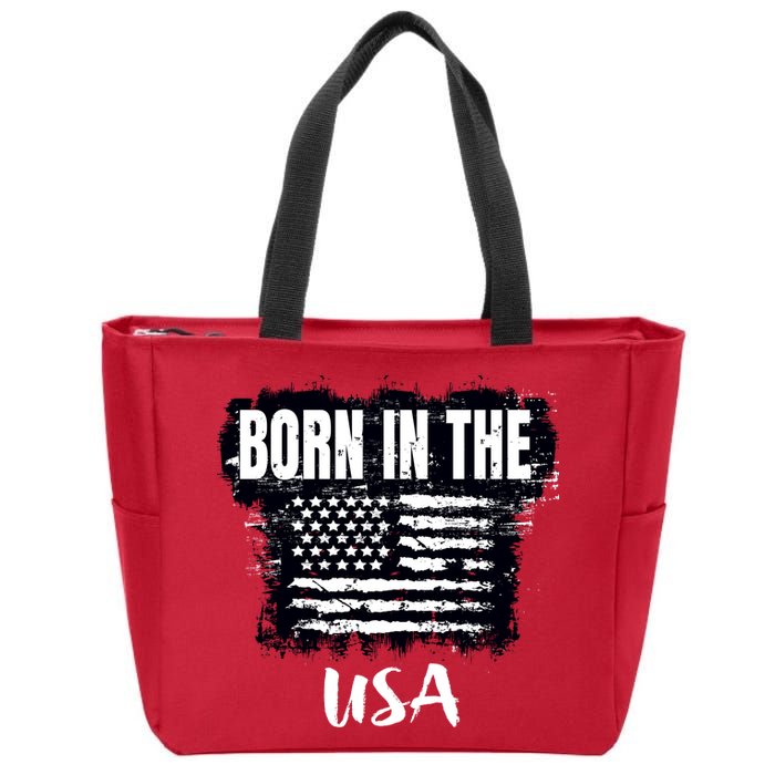 Born In The USA Zip Tote Bag