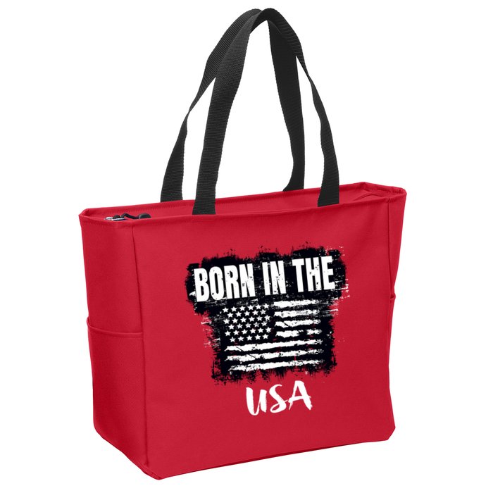 Born In The USA Zip Tote Bag