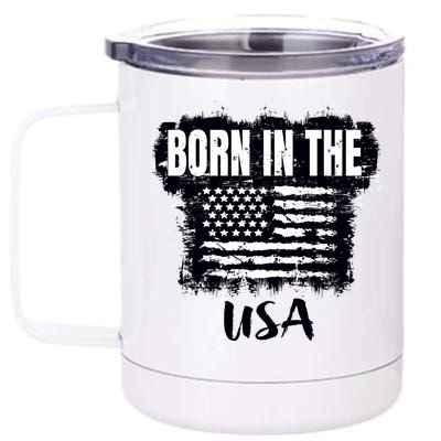 Born In The USA 12 oz Stainless Steel Tumbler Cup