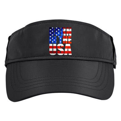 Born In The USA Flag Adult Drive Performance Visor