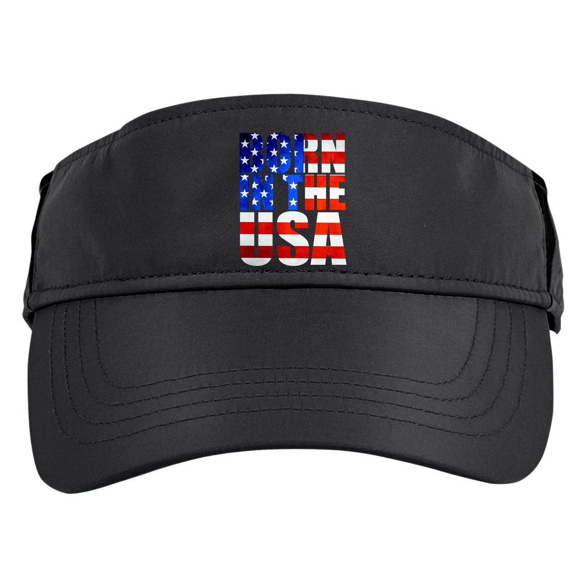 Born In The USA Flag Adult Drive Performance Visor