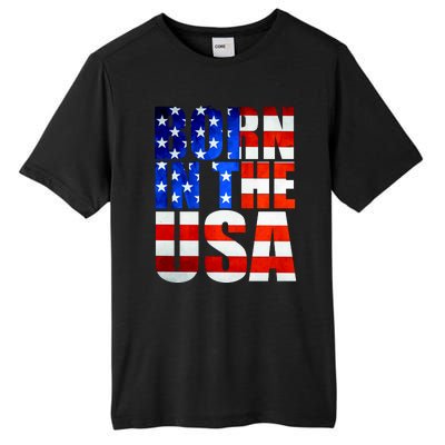 Born In The USA Flag Tall Fusion ChromaSoft Performance T-Shirt