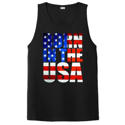 Born In The USA Flag PosiCharge Competitor Tank