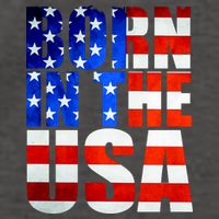 Born In The USA Flag Vector Backpack