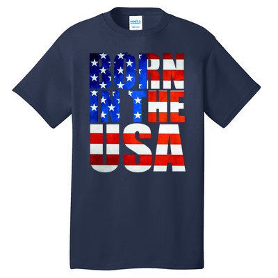 Born In The USA Flag Tall T-Shirt