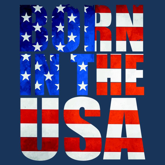 Born In The USA Flag 16 in Basic Backpack