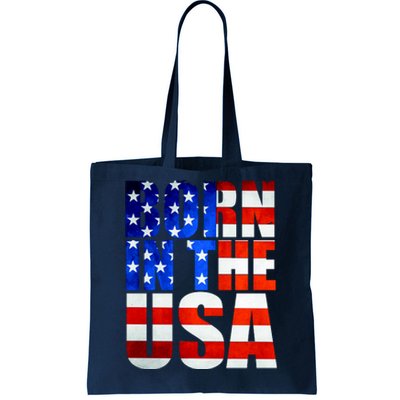 Born In The USA Flag Tote Bag