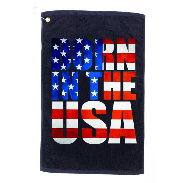Born In The USA Flag Golf Towel