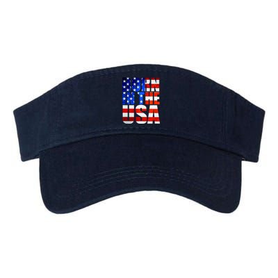 Born In The USA Flag Valucap Bio-Washed Visor