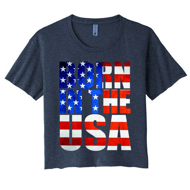 Born In The USA Flag Crop Top