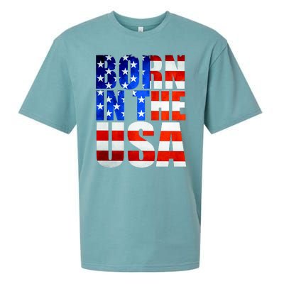 Born In The USA Flag Sueded Cloud Jersey T-Shirt