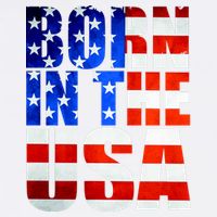 Born In The USA Flag Garment-Dyed Sweatshirt