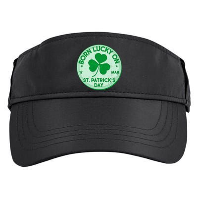 Born Lucky On St. Patrick's Day Adult Drive Performance Visor